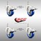 Service Caster 3 Inch 316SS Blue Polyurethane Wheel Swivel 3/8 Inch Stem Caster Set Lock Brake SS316TSTTL20S314-PPUB-BLUE-381615-4 - alternate 5